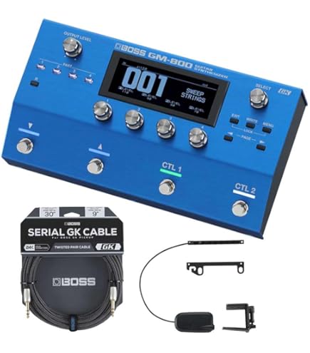 BOSS GM-800 + GK-5 + BGK-15 ギターシンセ Amazon | BOSS/GM-800 Guitar Synthesizer + GK-5ピックアップ +